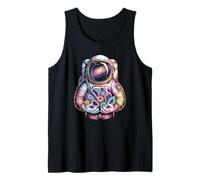 Cosmic Rock Collecting Astronaut Finding Luminous Stones Tank Top