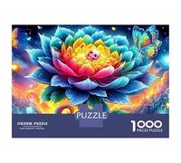 Cosmic Rose 1000 Piece Jigsaw Puzzles Colorful Abstract Flower for Adult Educational Game Home Decoration Challenge High Difficulty Male And Female Birthday 38x26cm/1000pcs Gifts