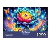Cosmic Rose Jigsaw Puzzles Puzzle for Adults Kids. 1000 Pieces Interesting Impossible Challenge Toy Educational Game Home Decoration for Educational Games Gifts 38x26cm/1000pcs