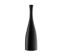 COSMIC Saku Minimalist Nordic Style Toilet Brush Made of Plastic and Resin. Floor-Standing Loo Brush Holder for Bathroom in Glossy Black Color