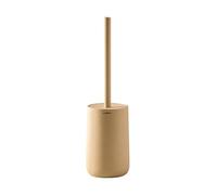 COSMIC Saona Elegant Design Bathroom Loo Brush Made of Resin. Floor Toilet Brush Holder in Sand Color
