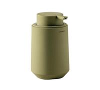 COSMIC SAONA Elegant Design Bathroom Soap Dispenser Made of Resin. Countertop Soap Dish for Bathroom and Kitchen with Soft Touch. 350 ml Refillable Accessory in Olive Color