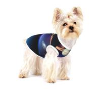Cosmic Saturn Full Print Cotton Pet Vest L Dog Cat Clothes Soft Elastic Breathable Pullover Pet