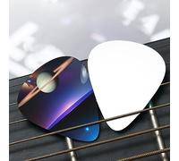 Cosmic Saturn Patterned guitar pick set - (thin/medium/thick), widely compatible with all kinds of stringed instruments,