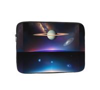 Cosmic Saturn Patterned Laptop Sleeve 10 Inch Shockproof for Slim Protective Notebook Computer Bag Briefcase