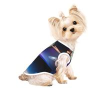 Cosmic Saturn Pet Breathable Sleeveless T-shirt S for Small Dogs and Cats, Soft, Comfortable, Stylish