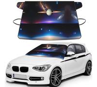 Cosmic Saturn Print Universal Car Windshield Snow Cover, Front Window Protection Cover for SUVs, Trucks & Autos