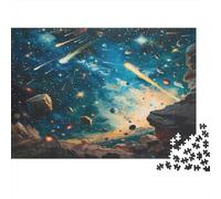Cosmic Scene-Space Asteroid Field Year in Pictures 1000 Piece with High Definition Print Jigsaw Puzzles As An Ultra Difficult Puzzle for Travel Jigsaw Puzzle 38x26cm/1000pcs