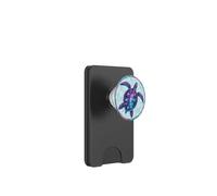 Cosmic Sea Turtle Galaxy Geometric Stars Nebula Purple Teal PopSockets PopWallet for MagSafe