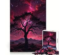 Cosmic Sentinel The Tree of Eternity Jigsaw Puzzles1000 Pieces Sharp Mind, Accurate Cut, Family Activity, (50x75cm)