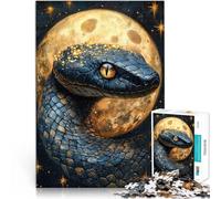 Cosmic Serpent and Golden MoonPuzzles for Adults 1000 Piece Educational Family Game is ideal as a gift for the whole family 38x26cm