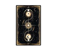 Cosmic Serpent Light Switch Cover Plates/Outlet Covers, Black and Gold Celestial Design for Home Decor, Thermoplastic Wall Plates, Standard Size Blank Cover Plate