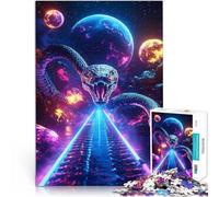 Cosmic Serpent Snake Space Planets1000 Pieces Puzzles for teenagers Brain Teaser is ideal as a gift for the whole family 38x26cm
