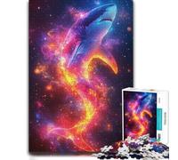 Cosmic Shark Nebula Paper Jigsaw 1000pcs (38x26cm) Adult Puzzle | A gift for puzzle lovers for December evenings for a rewarding break.