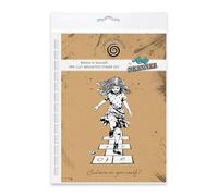 Cosmic Shimmer Believe in Yourself! Pre Cut Mounted Rubber Stamp by Andy Skinner & Katy Sue. Creates Image 114 x 75mms & Quote 12 x 70mms for Stamping in Mixed Media, Art Journaling, Card Making