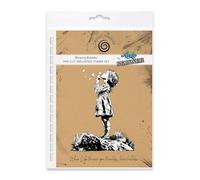 Cosmic Shimmer Blowing Bubbles Pre Cut Mounted Rubber Stamp by Andy Skinner & Katy Sue. Creates Image 119 x 89mms & Quote 12 x 94mms for Stamping in Mixed Media, Art Journaling, Card Making