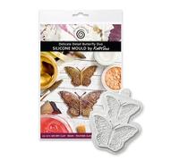 Cosmic Shimmer Delicate Detail Butterfly Duo Silicone Mould for Crafting for Air Dry & Polymer Clay, Resin, Wax, Cold Porcelain. Butterflies 60 x 40, 54 x 34 Millimetres from Katy Sue Craft Moulds