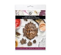 Cosmic Shimmer Forest Leaf Green Man Silicone Mould - Woodland Figure Mould for Crafting & Mixed Media. Use with Air Dry & Polymer Clay, Resin & More. Figure 90x75mm, Katy Sue Craft Moulds. UK Made