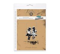 Cosmic Shimmer Friends Forever Pre Cut Mounted Rubber Stamp by Andy Skinner & Katy Sue. Creates Image 114 x 75mms & Quote 8 x 57mms for Stamping in Mixed Media, Art Journaling, Card Making