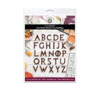 Cosmic Shimmer Iron Alphabet Silicone Mould for Crafting. Use with Air Dry Clay, Resin, Wax, Polymer Clay & More. Letter Size 35 x 27 mm. Katy Sue Craft Moulds