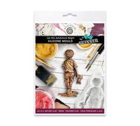 Cosmic Shimmer Let The Adventure Begin Silicone Mould by Andy Skinner for Crafting. Use with Air Dry & Polymer Clay, Resin, Wax, Cold Porcelain & More. Figure 105x57mm from Katy Sue Designs. UK Made