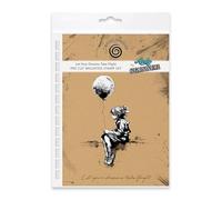 Cosmic Shimmer Let Your Dreams Take Flight Pre Cut Mounted Rubber Stamp by Andy Skinner & Katy Sue. Creates Image 119 x 94 & Quote 11 x 90mms for Stamping in Mixed Media, Art Journaling, Card Making