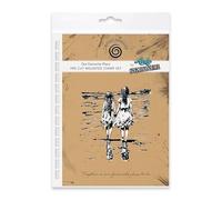Cosmic Shimmer Our Favourite Place Pre Cut Mounted Rubber Stamp by Andy Skinner & Katy Sue. Creates Image 97 x 90mms & Quote 8 x 87mms for Stamping in Mixed Media, Art Journaling, Card Making