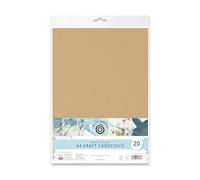 Cosmic Shimmer Ready to Stamp A4 Kraft Cardstock, Pack of 20 Sheets, 250gsm. Ideal for Stamping, Inking, Framing, Backing, & Crafting. Durable & Smooth Kraft Cardstock. UK-Made by Katy Sue Designs.