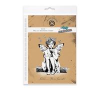 Cosmic Shimmer Secret Pre Cut Rubber Stamp Set by Andy Skinner & Katy Sue. Creates Image 102x88mm, Words: 90x11mm for Stamping in Mixed Media, Art Journaling & Card Making