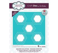 Cosmic Shimmer Sue Wilson - Squares Collection - Hexagon Aperture - Craft Die Metal CED2503