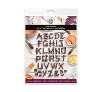 Cosmic Shimmer Twig Alphabet Silicone Mould - Rustic Letter Mould for Crafting & Mixed Media. Use with Air Dry & Polymer Clay, Resin & More. Letters Approx 21x20mm, Katy Sue Craft Moulds. UK Made