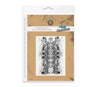 Cosmic Shimmer Vintage Background Pre Cut Mounted Rubber Stamp by Andy Skinner & Katy Sue. Creates an Aged Vintage Design for Stamping in Mixed Media, Art Journaling, Card Making. Design 118 x 92mms.