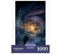 Cosmic Ship Voyage Puzzles 1000 Piece Challenge Toy Adults And over 12 Years Old Creative Puzzles Family Fun Jigsaws Puzzles Brain Training Home Decoration Gift 70x50cm/1000pcs