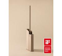 Cosmic Silicone Toilet Brush, Floor Or Self-Adhesive, Slim Design, Award-Winning Design, Beige, Flat Collection