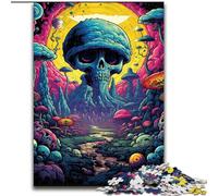 Cosmic Skull 1000 Piece Jigsaw Puzzles, Learning Educational Toys Family Games with Matching Poster And Trivia Sheet (50x75cm)