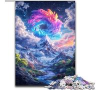 Cosmic Snow Mountain Jigsaws 1000 Pieces for Teenagers, Toys Educational Games Stress Relieving Unique Birthday And Gifts (50x75cm)