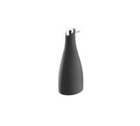 COSMIC Saku Minimalist Design Bathroom Soap Dish Made of Acrylic and Glass. Countertop Soap Dispenser for Bathroom and Kitchen. 300 ml Refillable Accessory in Matte Black Color