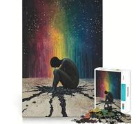 Cosmic Sorrow 1000 Piece Jigsaw Puzzles for Adults Jigsaw Sharp Logic, DIY Fun, Family Pastime, Table Accent (38x26cm)