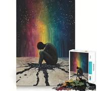 Cosmic Sorrow 1000 Pieces Jigsaw Puzzles for Adults Think Smart, Snug Edge, Home Activity, Xmas Surprise (50x75cm)