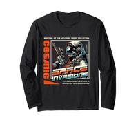 Cosmic Space Invasions Sci Fi Sentinel of The Universe Long Sleeve T-Shirt