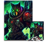 Cosmic Space Wolves Jigsaw Puzzles for Adults, 1000 Piece Jigsaw Puzzles for Adults for Mother'S Day, Birthdays, Christmas 26X38CM/10.23x14.96inch