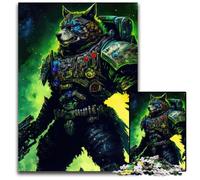 Cosmic Space Wolves Puzzles for 1000 Piece Impossible Jigsaw Puzzles for Adults Family Activity, Brain Teaser, Home Decor, 26X38CM/10.23x14.96inch