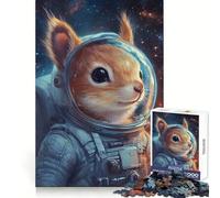 Cosmic Squirrel Adventure- Jigsaw 1000 Pieces for Teenagers Strong Memory, Snug Cut, Joyful Challenge, Home Display (38x52cm)