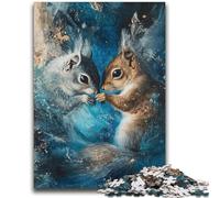 Cosmic Squirrel Jigsaw Puzzles for Teenagers 1000 Piece Puzzle,Brain Intelligence Challenge Addictive Toys for Home Decoration (38x52cm)