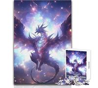 Cosmic Starlight Dragon Jigsaws 1000 Pieces for Teenagers Strategic Thinking Learning Game Ideal Meaningful Gift for Any Event Size 38x26cm