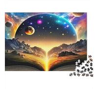 Cosmic Starry Sky 1000 Piece Jigsaw Puzzle For Adults Family Challenge Toys Stress Relief Puzzle Exercise The Memory of The Brain for Family Decorations 300pcs (40x28cm)