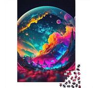 Cosmic Starry Sky 1000 Piece Jigsaw Puzzle For Adults Family Challenge Toys Stress Relief Puzzle Exercise The Memory of The Brain for Family Decorations 500pcs (52x38cm)