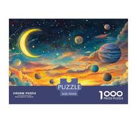 Cosmic Starry Sky 1000 Pieces Jigsaw Puzzles For Adults Challenging Game Stress Relieving Entertainment Exercise The Memory of The Brain for Family Decorations 70x50cm/1000pcs