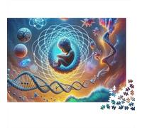 Cosmic Starry Sky 1000 Pieces Jigsaw Puzzles For Adults Challenging Game Stress Relieving Entertainment Exercise The Memory of The Brain for The Whole for Women, Gifts for Men 500pcs (5