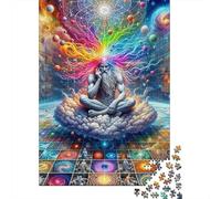 Cosmic Starry Sky 1000 Pieces Jigsaw Puzzles For Adults Challenging Game Stress Relieving Entertainment Exercise The Memory of The Brain for Men, Women, Elders, Seniors 500pcs (52x38cm)
